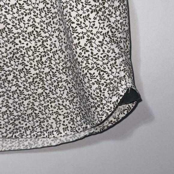 Ricky singh Denim & flower slim fit button down floral shirt women's size medium - Picture 4 of 7